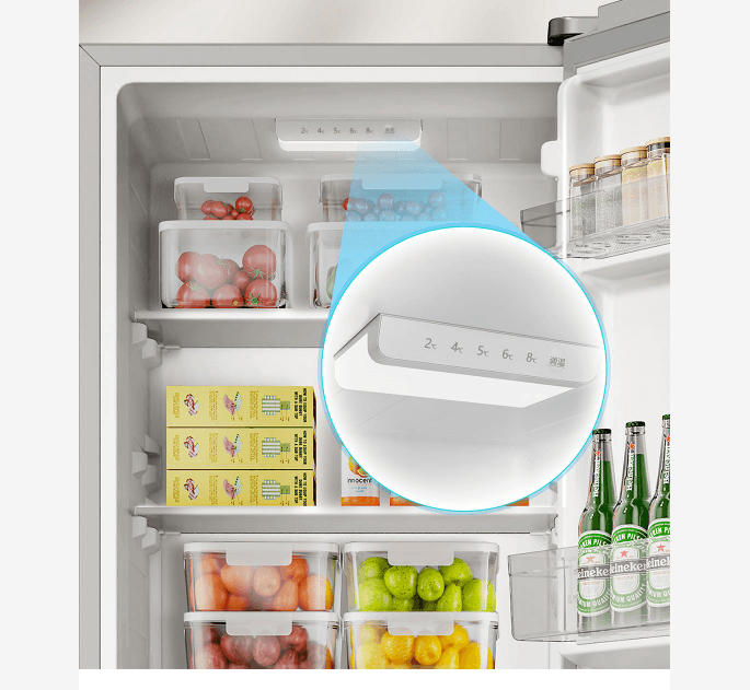 Mi Refrigerator 3-Door 215L Platinum Silver - Хөргөгч 3 хаалгатай мөнгөлөг 215Л - 5