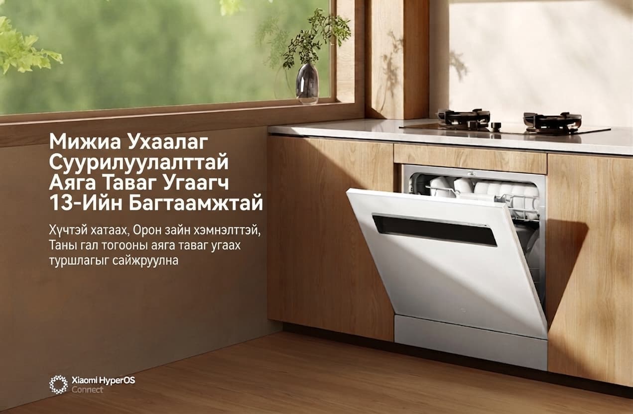 Mijia Smart Built-in Dishwasher 13 Sets S2 - Ухаалаг Суулгадаг Аяга Таваг Угаагч 13 сет - Цагаан - 2