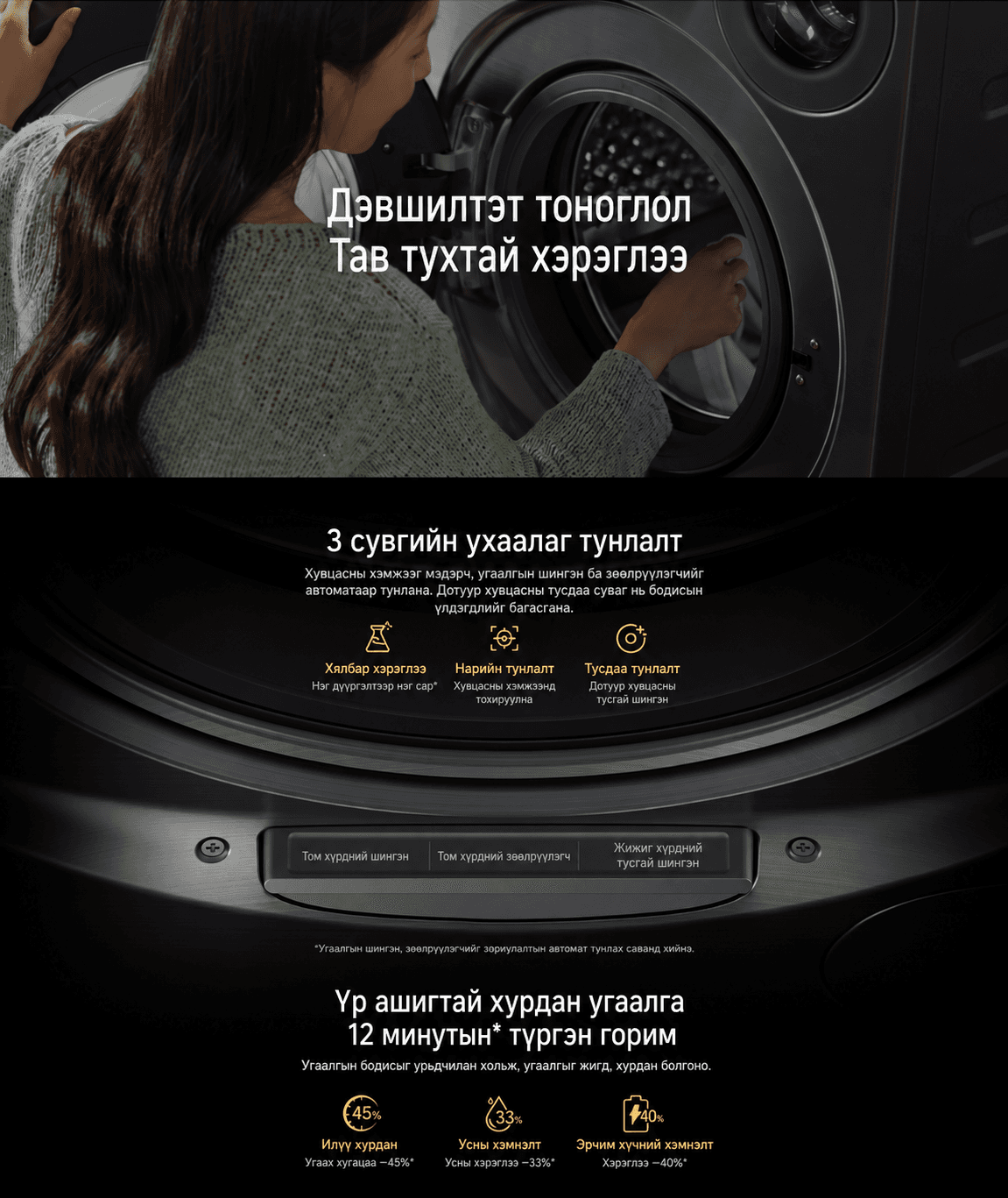 Mijia Dual-Zone Drum Washer 10kg - Хоёр зонто угаалгын машин 10 кг - 11